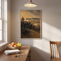 Gettysburg: The First Day framed print hanging in a home interior
