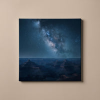Grand Sky over Grand Canyon gallery-wrapped canvas print on a plain wall