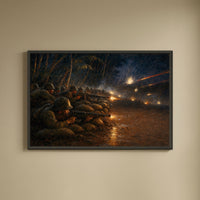 Henderson Field, 1942 framed print on a plain wall