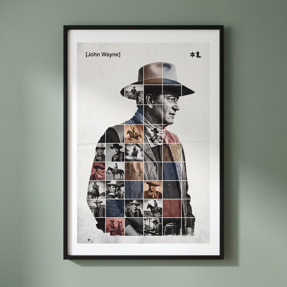 John Wayne — The Highwayman framed print on a plain wall