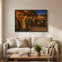Leave in Melbourne framed print hanging in a home interior