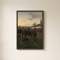 Lexington Green, 1775 framed print on a plain wall