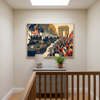 Liberation Day, 1944 framed print hanging in a home interior