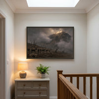 Monte Cassino framed print hanging in a home interior