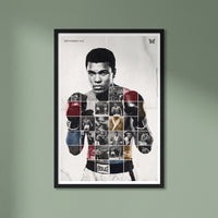 Muhammad Ali — The Greatest framed print on a plain wall