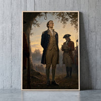 Nathan Hale, the First Martyr framed print leaning against a wall