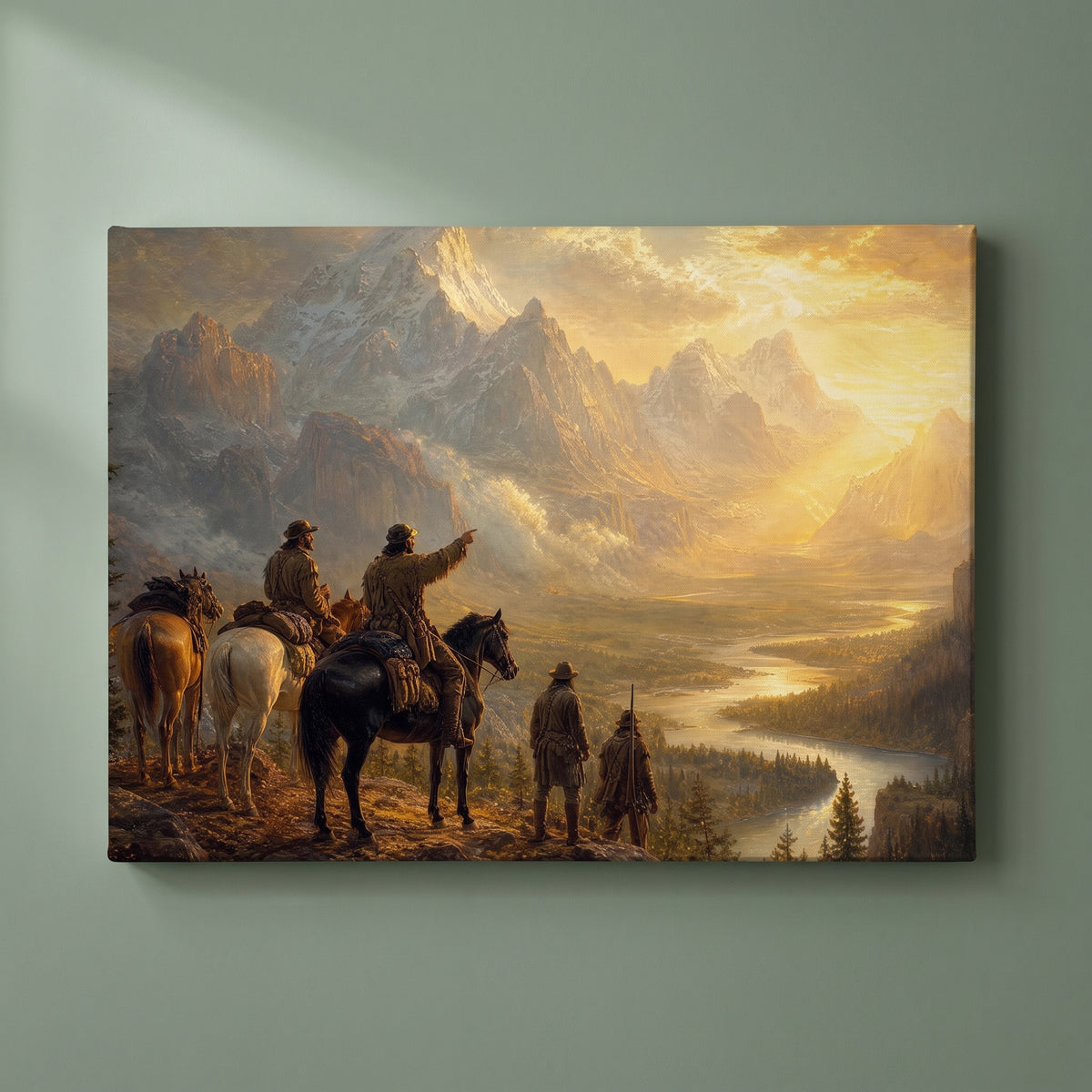 New Horizons gallery-wrapped canvas print on a plain wall
