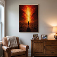 Now I Have Become Death framed print hanging in a home interior