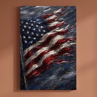 Old Glory shown on its own — first gallery-wrapped canvas in the Symbols of Freedom set