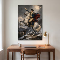 Onward to Princeton framed print hanging in a home interior