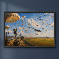 Over the Dutch Plain framed print on a plain wall