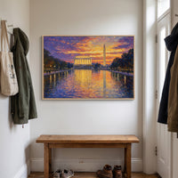 Reflections on a Nation framed print hanging in a home interior
