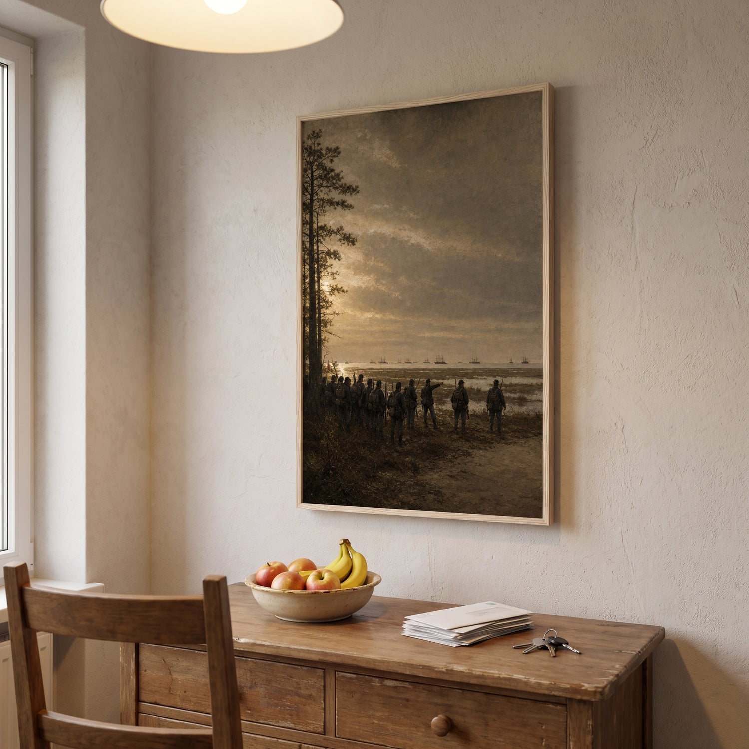 Savannah, 1864 framed print hanging in a home interior
