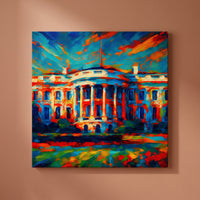 Seat of Power gallery-wrapped canvas print on a plain wall