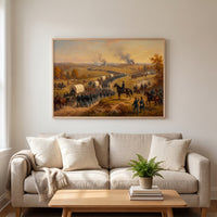 Sherman's March to the Sea framed print hanging in a home interior