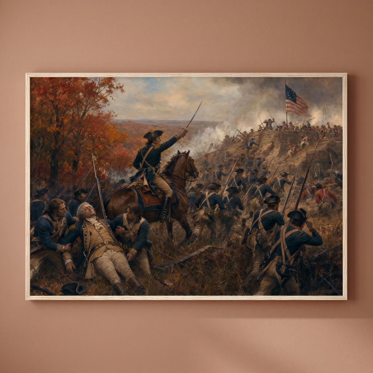 Spirit of '76 — The March framed print on a plain wall