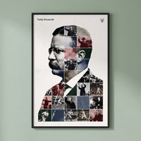 Teddy Roosevelt — Rough Rider framed print on a plain wall
