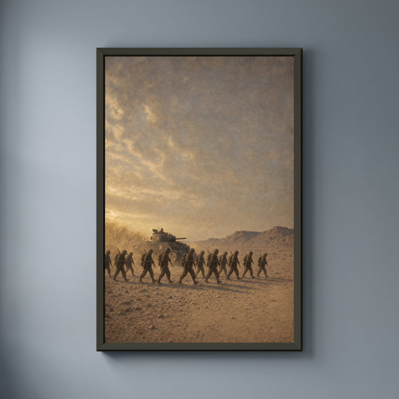 The African Theatre framed print on a plain wall