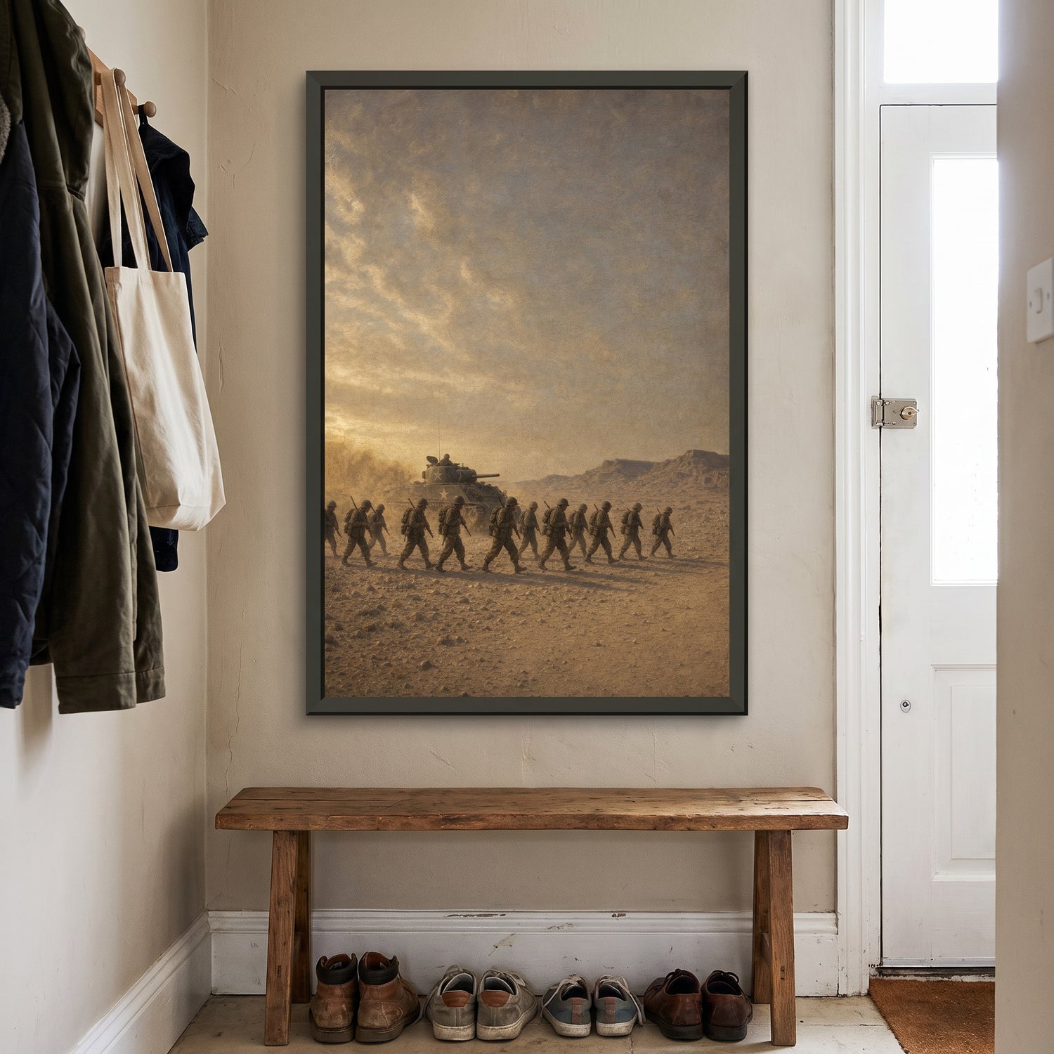 The African Theatre framed print hanging in a home interior