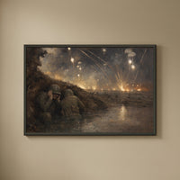 The Anzio Beachhead framed print on a plain wall