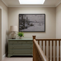 The Bastogne Perimeter framed print hanging in a home interior