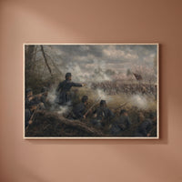 The Battle of Shiloh — The Hornet's Nest framed print on a plain wall