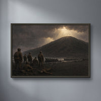The Black Sand, Iwo Jima framed print on a plain wall