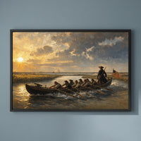 The Black Snake off the Jersey Shore framed print on a plain wall