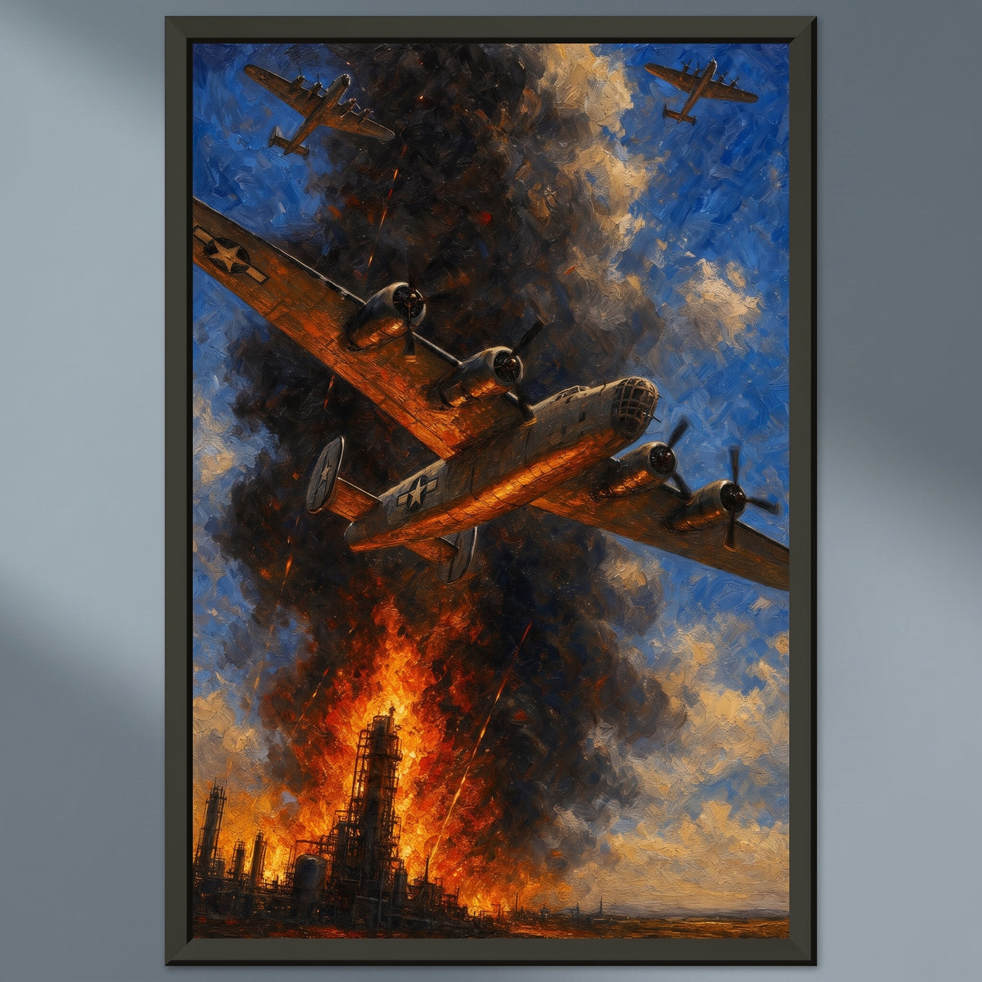The Column at Ploesti framed print on a plain wall