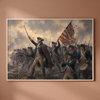 The Continental Line Advancing framed print on a plain wall