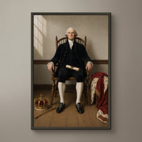 The Crown Refused framed print on a plain wall