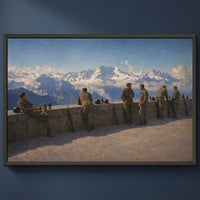 The Eagle's Nest, 1945 framed print on a plain wall