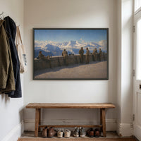 The Eagle's Nest, 1945 framed print hanging in a home interior