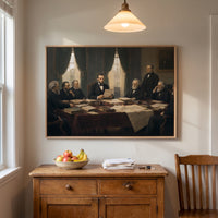 The Emancipation Proclamation framed print hanging in a home interior