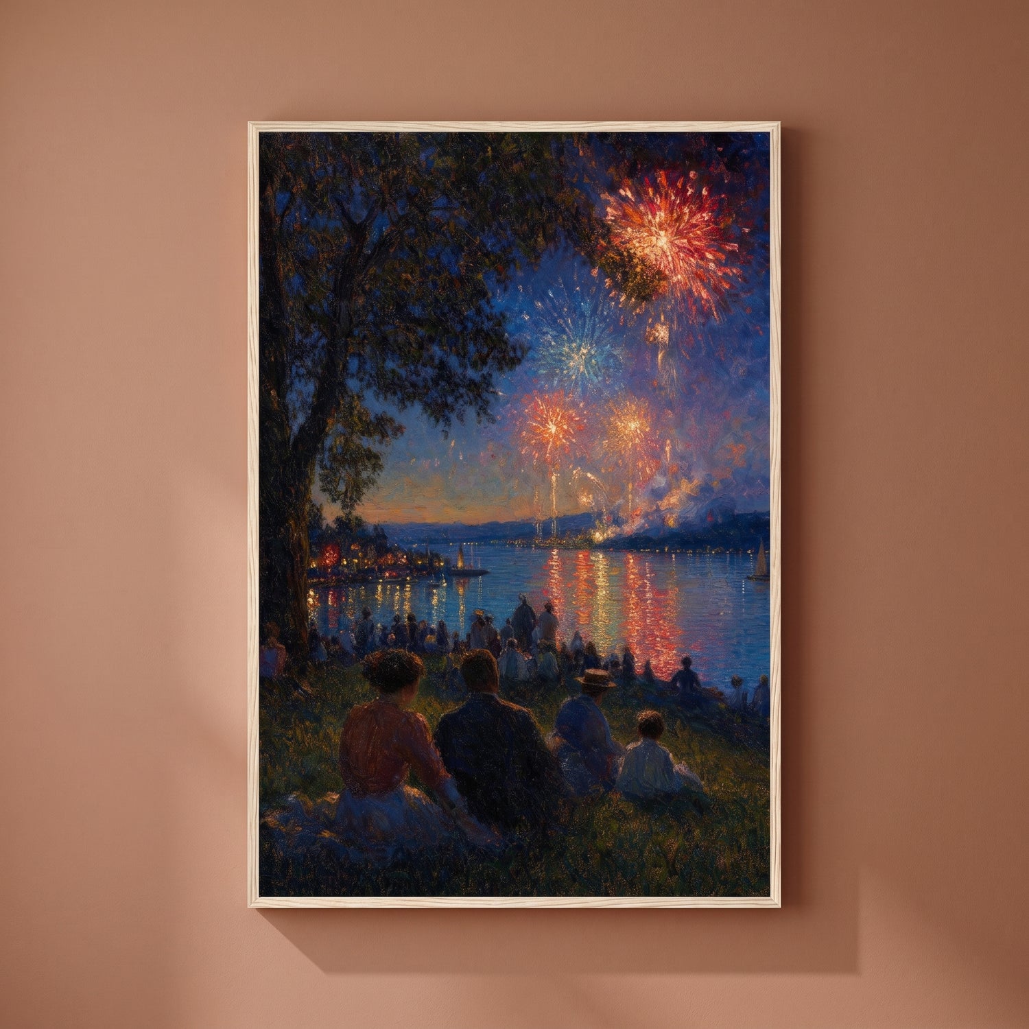 The Fourth framed print on a plain wall