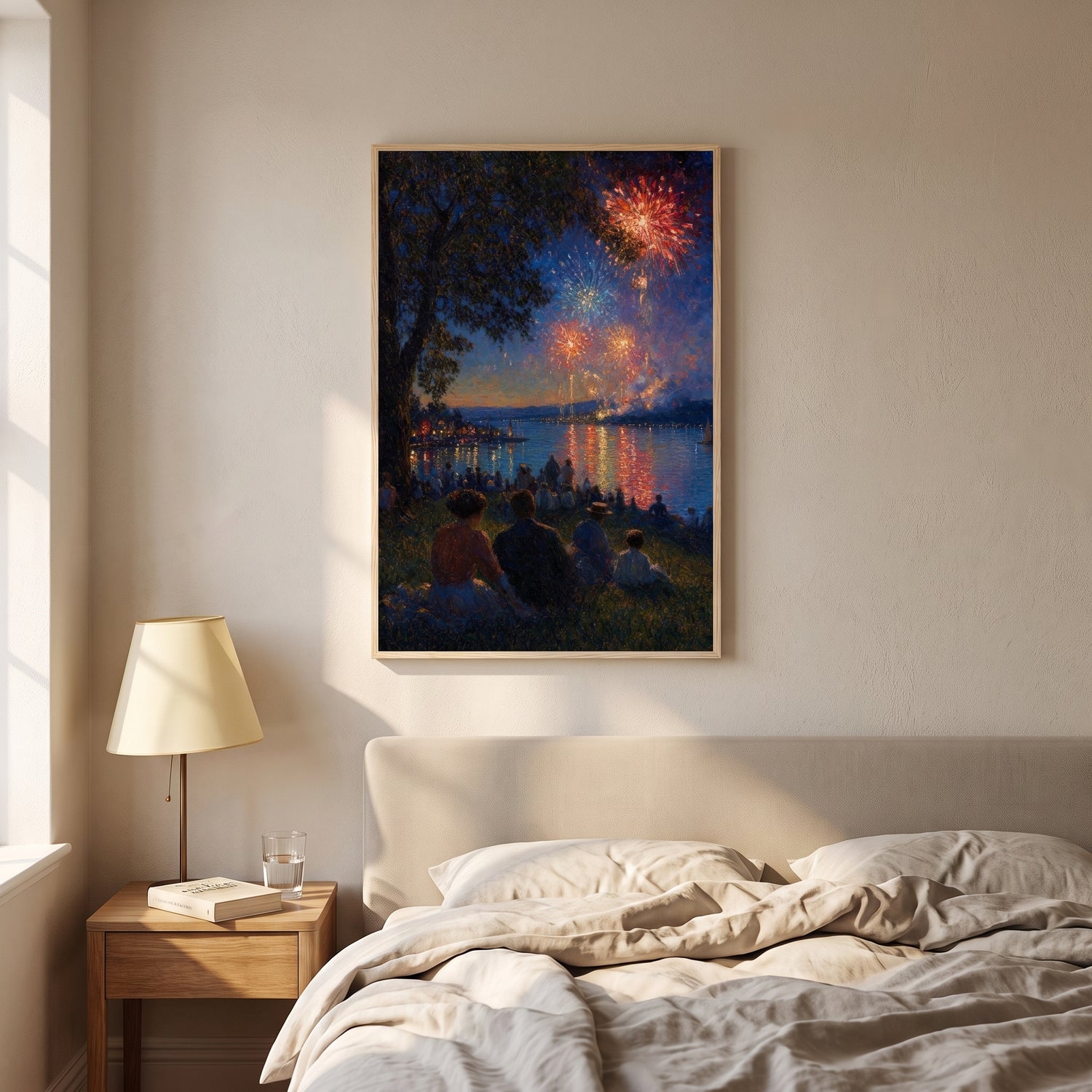 The Fourth framed print hanging in a home interior