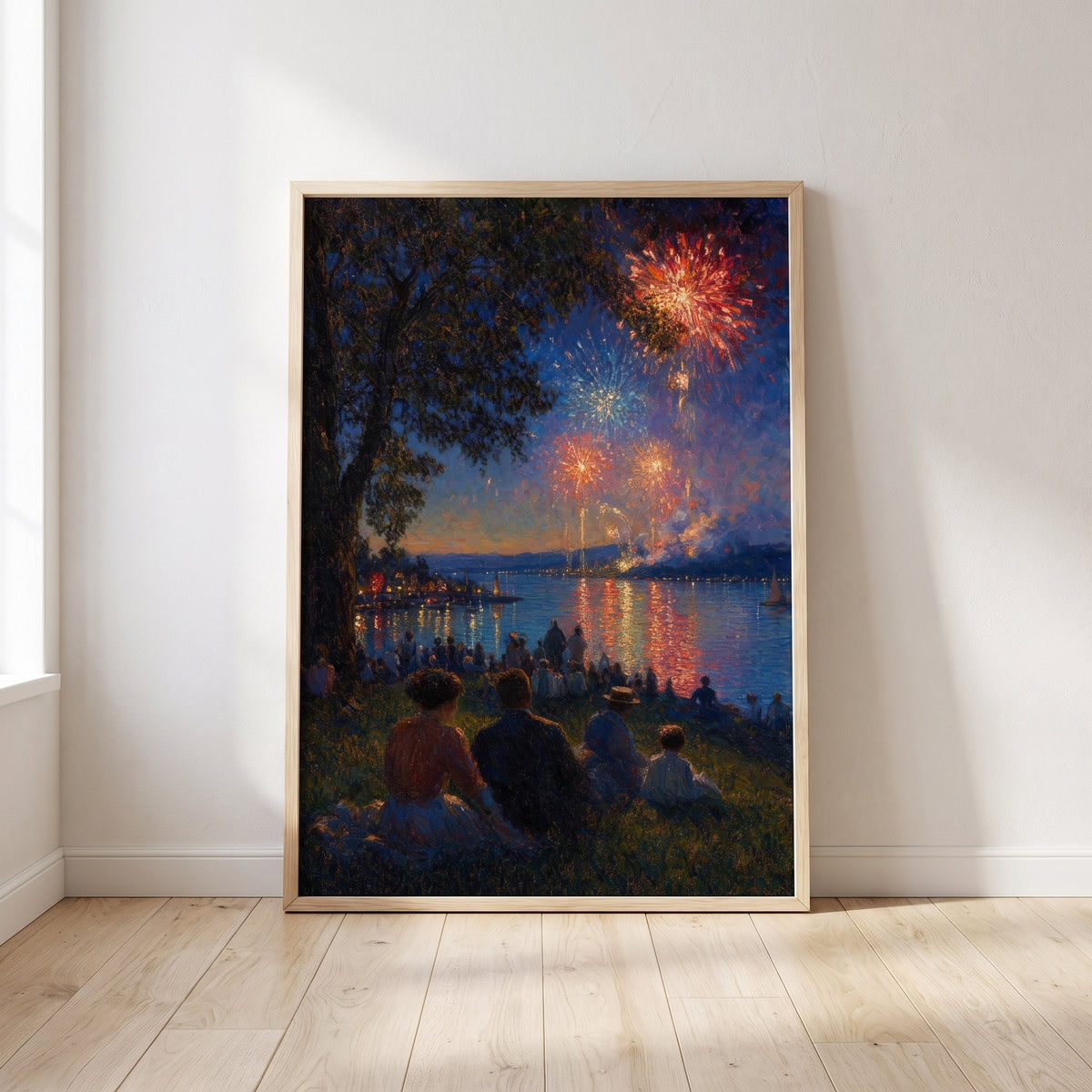 The Fourth framed print leaning against a wall