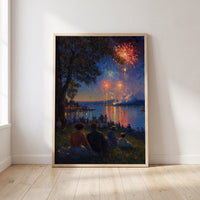 The Fourth framed print leaning against a wall