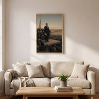 The Gettysburg Address framed print hanging in a home interior