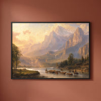 The High Country framed print on a plain wall