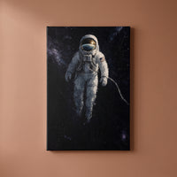 The Last Frontier - gallery-wrapped canvas print shown on a warm clay wall