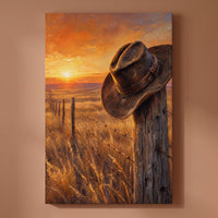 The Last Ride shown on its own — second gallery-wrapped canvas in The Life of a Cowboy set