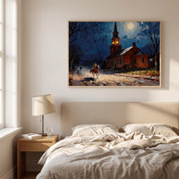 The Midnight Ride framed print hanging in a home interior