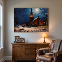 The Midnight Ride framed print hanging in a home interior