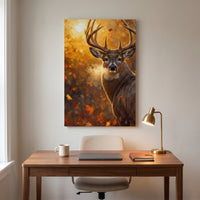 The Monarch canvas print above a desk