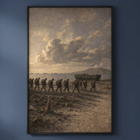 The Pacific Theater shown on its own — third framed print in The Three Theaters set