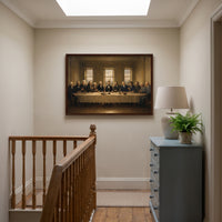 The Presidents' Table framed print hanging in a home interior