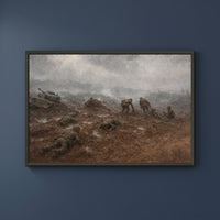 The Shuri Line, Okinawa framed print on a plain wall
