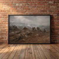 The Shuri Line, Okinawa framed print leaning against a wall