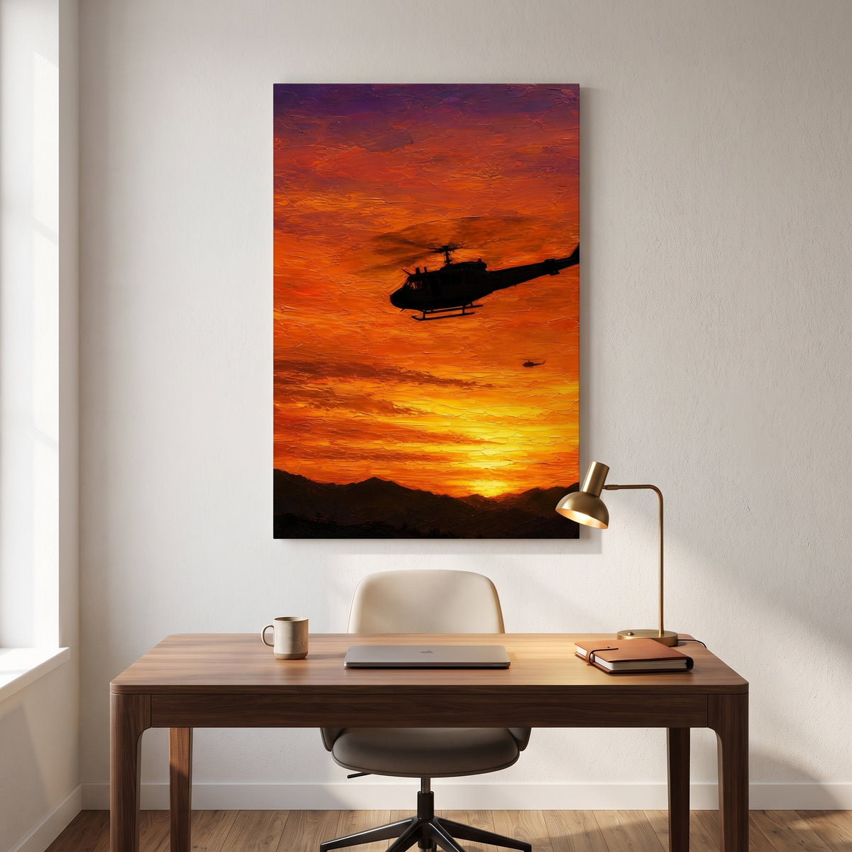 The Sound of Freedom canvas print hanging in a home interior